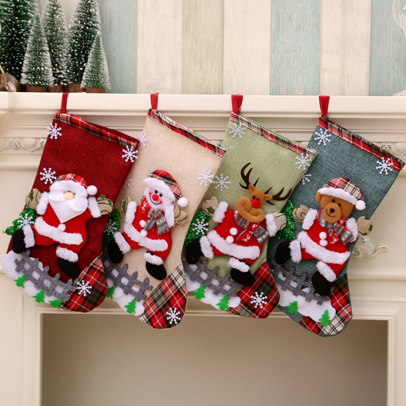 Christmas Stocking Hanging - Большие рождественские чулки 31 см, рождественские