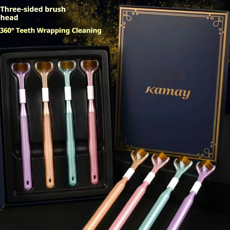 Gift Box Wrap Set - Набор из 4 зубных щеток в