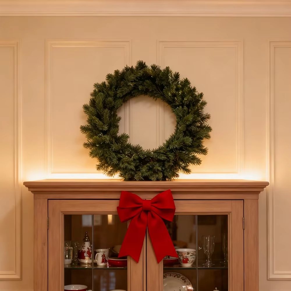 Christmas Wreath Fake - Искусственный сосновый венок для рождественского декора,
