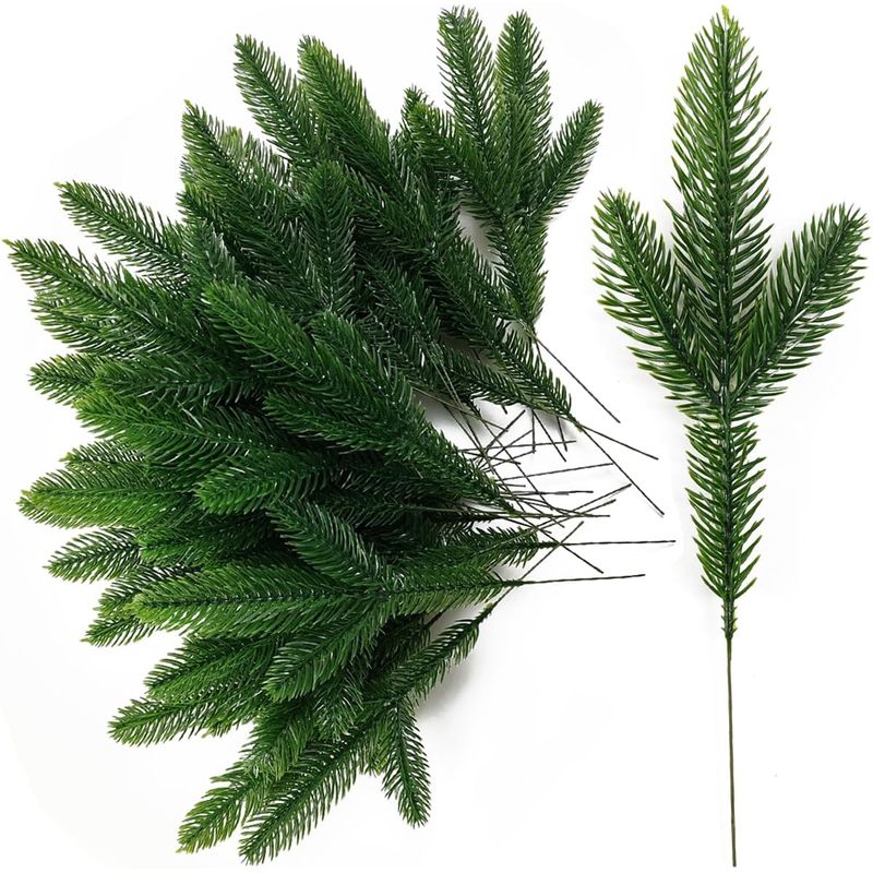 Искусственные сосновые ветки,  – обзор и цена Christmas Wreath Fake