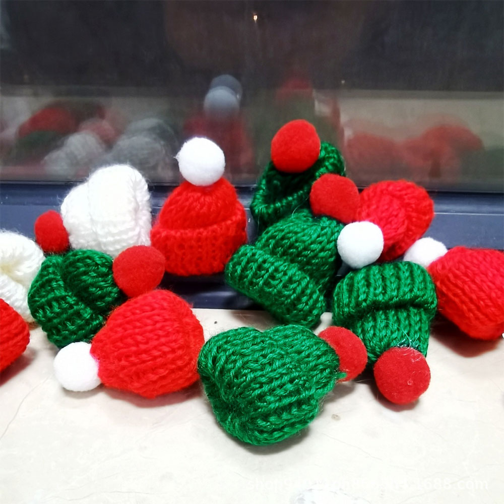 10 шт. 3,5x5 см мини рождестве – обзор и цена Santa Hat Plush