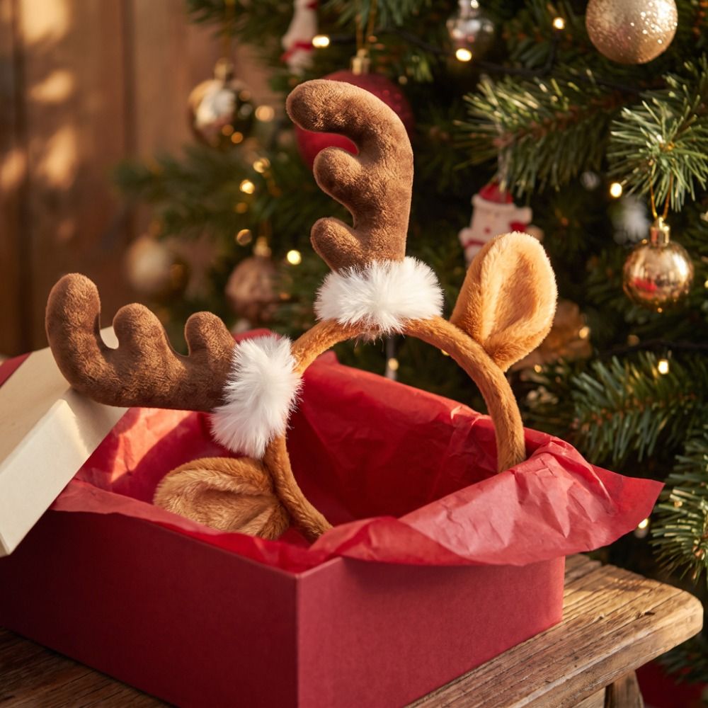 Плюшевая повязка на голову с р – обзор и цена Reindeer Antlers Headband