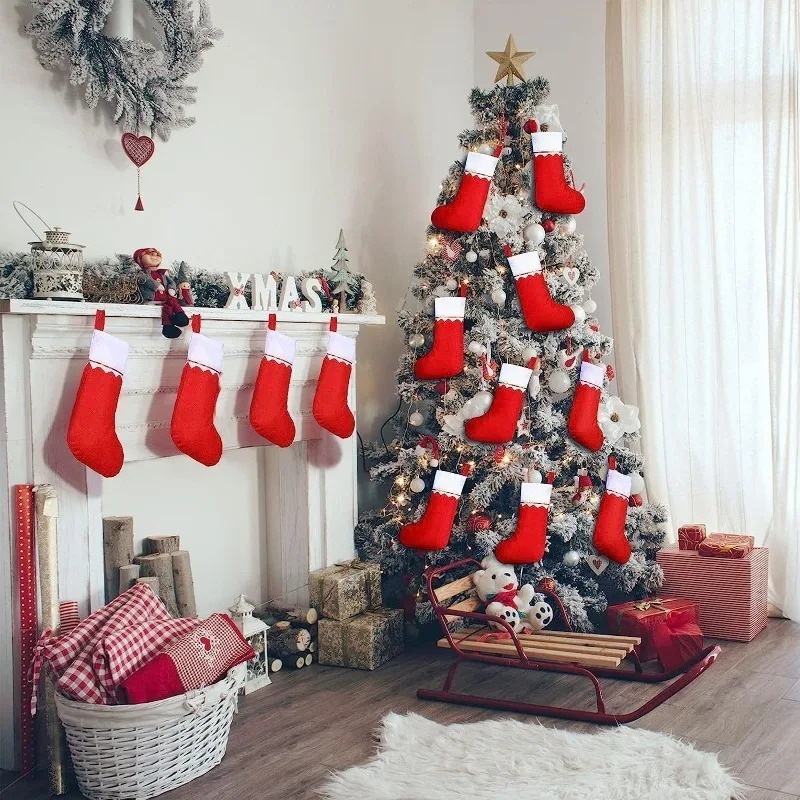Праздничный рождественский чул – обзор и цена Christmas Stocking Hanging
