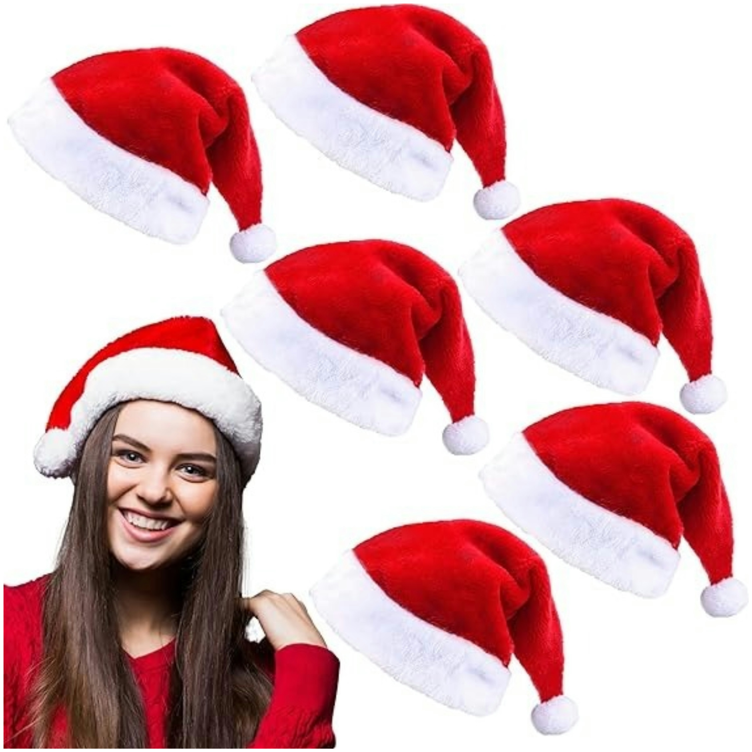 Комплект пушистых красных шапо – обзор и цена Santa Hat Plush