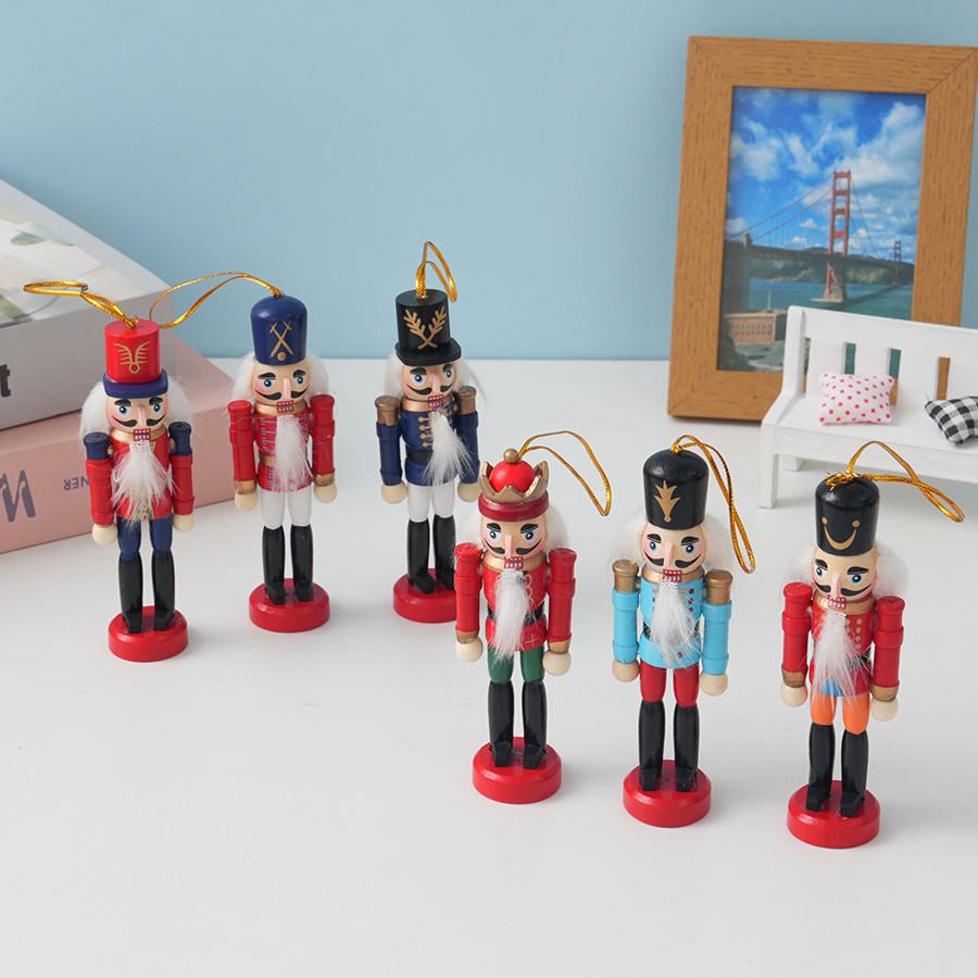 6 шт. рождественских деревянны – обзор и цена Nutcracker Figurine