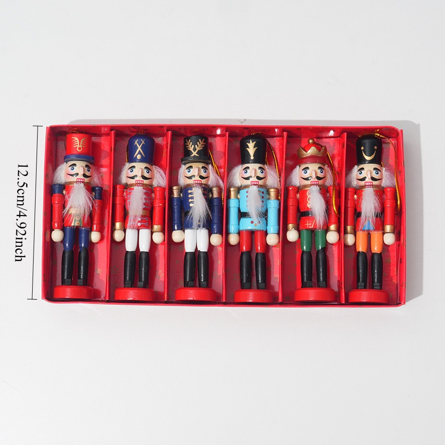 6 шт. рождественских деревянны – обзор и цена Nutcracker Figurine