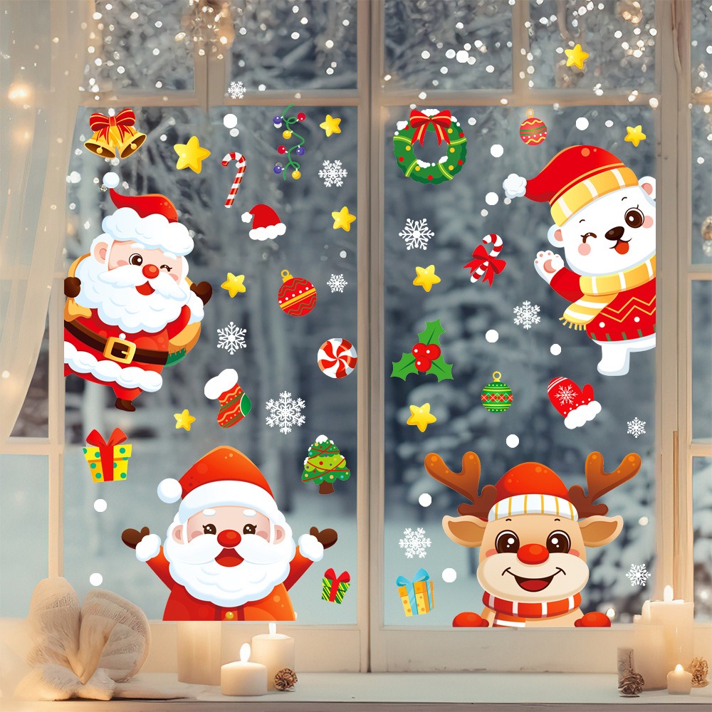 Мультяшная рождественская накл – обзор и цена Snowflake Window Decal