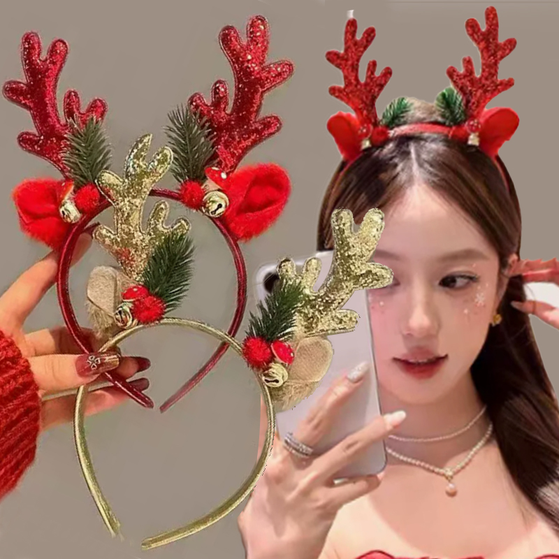 Рождественский блестящий ободо – обзор и цена Reindeer Antlers Headband