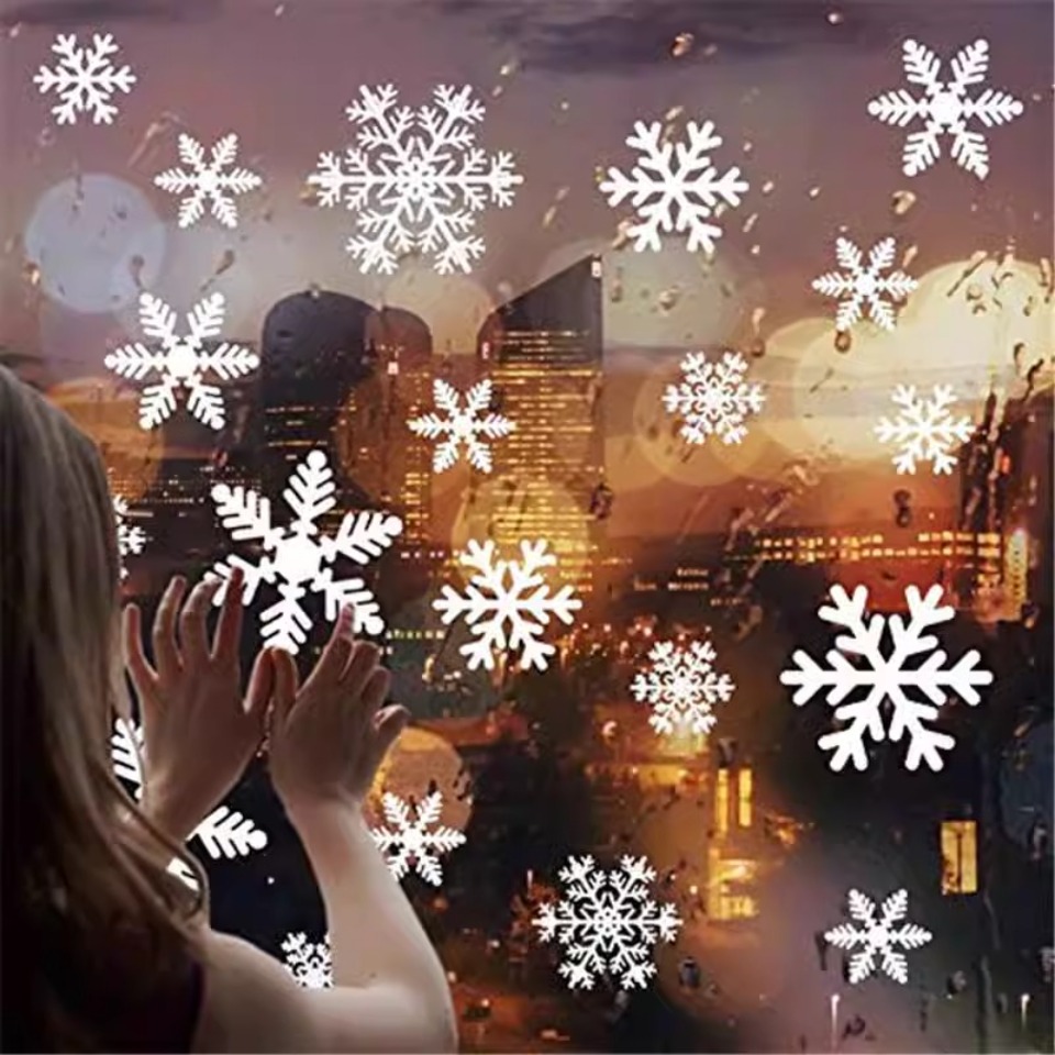 Набор одноразовых наклеек-снеж – обзор и цена Snowflake Window Decal