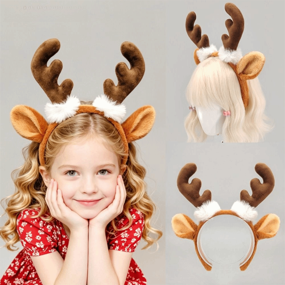 Реалистичный плюшевый ободок с – обзор и цена Reindeer Antlers Headband