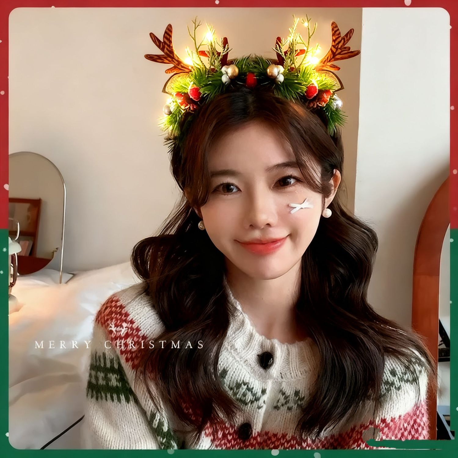 Рождественский ободок с оленьи – обзор и цена Reindeer Antlers Headband