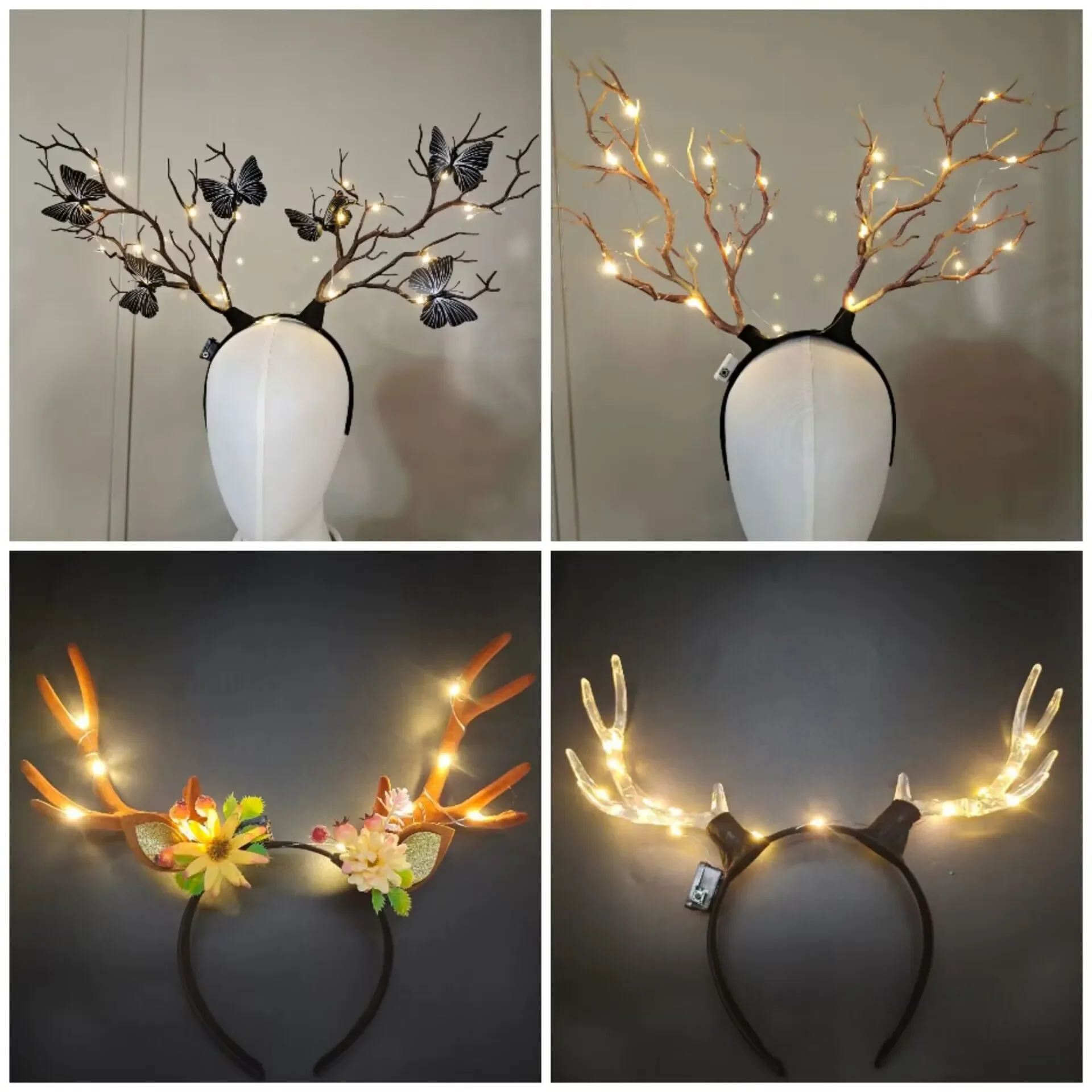 Женская светящаяся повязка на  – обзор и цена Reindeer Antlers Headband