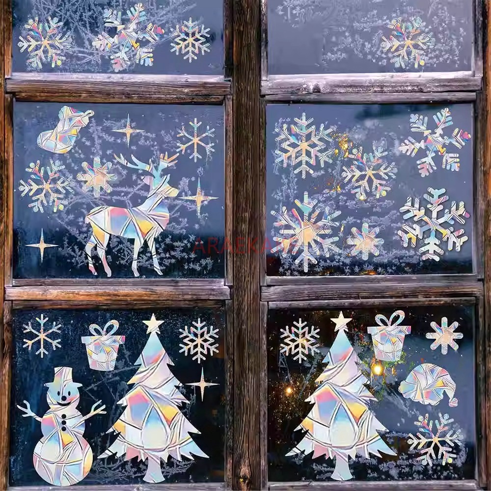 2 комплекта рождественских эле – обзор и цена Snowflake Window Decal