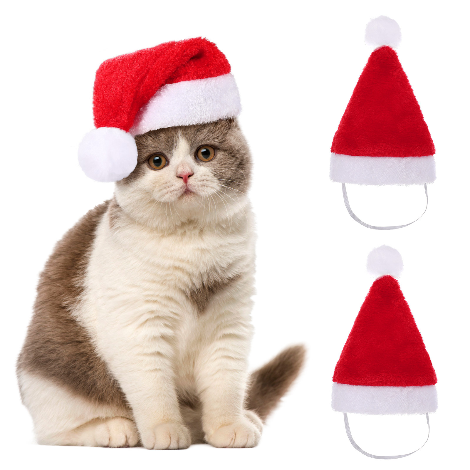 1-10 шт. Роскошная мягкая плюш – обзор и цена Santa Hat Plush