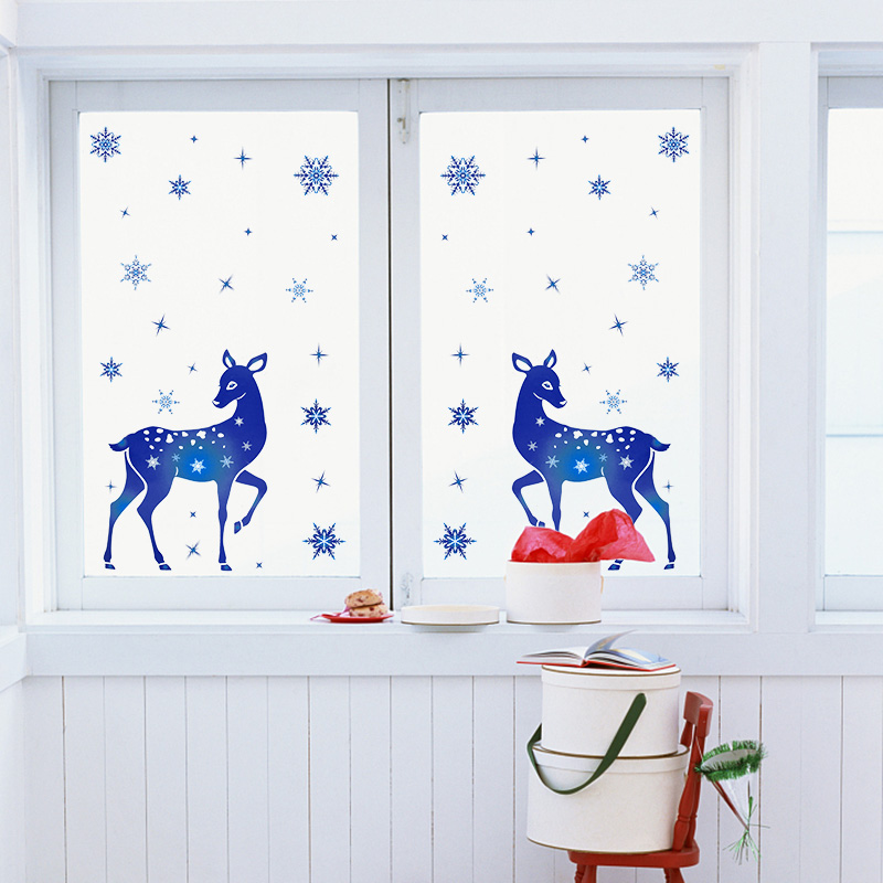 Рождественские наклейки на окн – обзор и цена Snowflake Window Decal