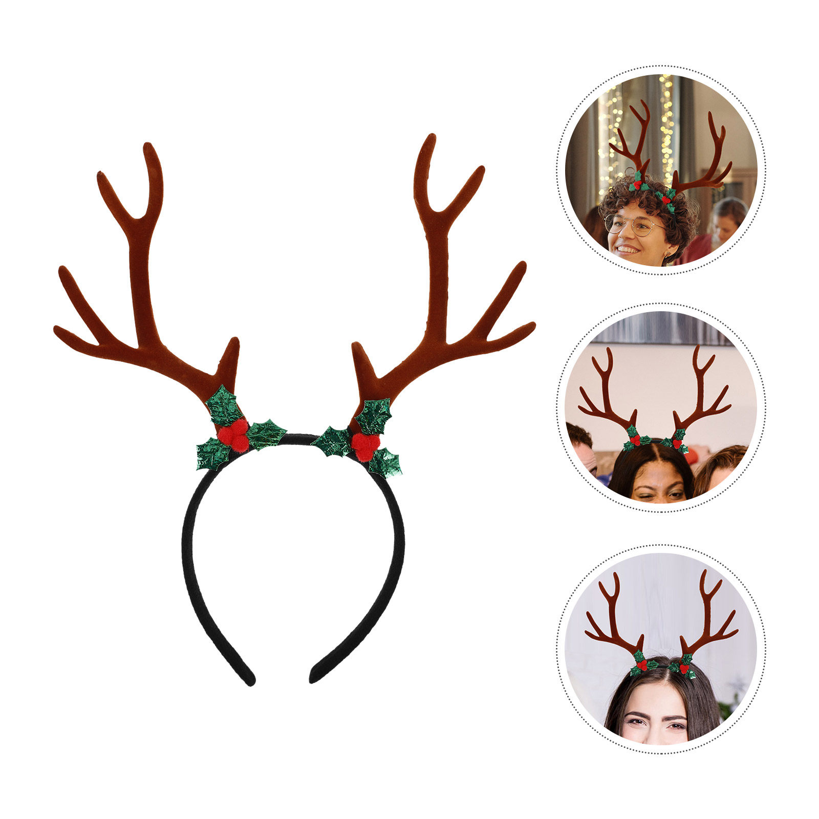Большой праздничный ободок с р – обзор и цена Reindeer Antlers Headband
